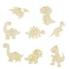 Rodajas de Madera Transfronterizas Dibujos Animados Dinosaurio Cohete Vehículo de Ingeniería Coche Talla DIY Pintura Graffiti Infantil Rodajas de Madera Fábrica de Origen