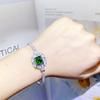 Nuevo Estilo Elegante Cultivo Azúcar Rubí Torre Cortador Color Lujo Ligero Tesoro Pulsera Diamante Alto Carbono Esmeralda Diamante Azul Real Mujer