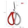 Tijeras Industriales Cortador de Cocina Cortador de Cabeza de Pescado Cuero Tijeras Grandes Punta Sastre Tela Papel Corte Tijeras de Mano Hogar