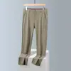 Pantalones Casuales de Gama Alta para Hombre, Ligeros de Verano, Impermeables y a Prueba de Sol, de Seda Helada, Alta Elasticidad, Secado Rápido, Transpirables, Pantalones de Vestir para Hombre