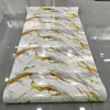 Rolo de Adesivo de Parede de Mármore Imitação Azulejo Autoadesivo Decoração de Parede para Esconder Fundo Feio da Sala de Estar Papel de Parede à Prova d'Água e à Prova de Umidade