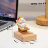 Gato de la Fortuna de Buena Suerte Soporte para Teléfono Móvil Estación de Trabajo Soporte para Tableta Souvenirs de Fiesta Anual Suministros Culturales para Oficina Adornos Culturales y Creativos