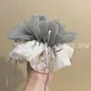 Goma para el pelo de estilo coreano con lunares y lado AB, con bordado suave, cinta para el pelo, herramienta versátil para coleta, realza el temperamento y la atmósfera