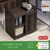 Mesa de té móvil, mesa de té pequeña, gabinete de té para el hogar con ruedas, carrito de té, mesa de té Kung Fu, tetera, juego de bandeja para juego de té integrado