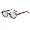 Gafas de Sol Redondas Clásicas Retro Europeas y Americanas Transfronterizas, Gafas de Sol Pequeñas de Marco Redondo con Tachuelas de Moda para Mujer, Gafas de Moda Versátiles de Tendencia