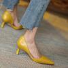 Zapatos de tacón alto de punta fina para mujer, tacones finos, antideslizantes, nuevos de primavera 2026, zapatos de salón profesionales versátiles de boca poco profunda para mujer, zapatos huecos para mujer