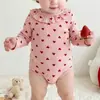 Mameluco de Bebé Estilo Verano Algodón Puro Clase A Ropa para Recién Nacidos Unisex Cuello Envolvente Traje de Gateo de Dibujos Animados