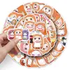 50 piezas de pegatinas de graffiti de hermana seca pequeñas enterradas de dibujos animados lindas para el día difuso tazas decorativas creativas fundas de teléfono pegatinas para computadora