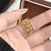 Anillo de Artesanía Cepillada Estilo Bucci Italiano con Textura Tejida y Exquisita Filigrana, Estilo Clásico Vintage de Corte