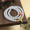 Pulseira de jade dourado natural de Xinjiang pulseira de jade claro pulseira de múltiplos anéis fornecimento de bem-estar ao vivo pulseira de jade joia