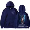 Sudadera con Capucha Oversize Estilo Hip-Hop Streetwear Suelto Nuevo Estilo para Comercio Exterior Independiente 2025 Estilo Rapper Retro