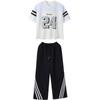 Ropa de Hip-Hop Infantil de Moda Primavera y Otoño Sudadera de Marca de Moda Hip-Hop para Niños Traje Ropa Suelta de Hip Hop para Niños para Actuación