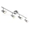 Exclusivo de E-Commerce Spot de Teto Interno Gu10 Níquel Areia Rotatório Dobrável Estilo Clássico 110-240V Cúpula de Lâmpada Chanfrada