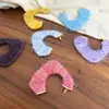 Nuevos Pendientes Tejidos Degradados de Otoño e Invierno Transfronterizos Maillard Tridimensionales Retro Nicho Temperamento Versátil Pendientes de Clip para Oreja