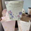 Nova Bolsa Trapézio Dia dos Namorados Chinês Embalagem de Flores Bolsa Trapézio para Buquê Bolsa de Mão com Flores Loja de Flores Bolsa de Embalagem Floral