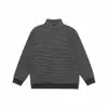 Ropa Vintage Yidao Otoño 2026 Nuevo Sudadera a Rayas Retro Americana con Media Cremallera y Cuello Alto para Hombre, Top Holgado y Casual
