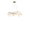 [Transfronterizo] Luz Principal Nuevo Croissant Estrella Flotante Luz Lámpara de Techo para Sala de Estar Comedor Dormitorio Accesorios de Iluminación Bauhaus Minimalista Gama Alta