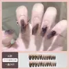 Ropa Infantil Armadura Año Nuevo 2024 Primavera y Verano Manicura de Alta Gama Cuadrado Corto Ojo de Gato Terminadas Mediana Larga Blanca 24 Piezas