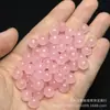 Color Rosa Hielo Cristalino Alto Bolas Redondas de 8 mm Bolas Sueltas Venta al por Mayor DIY Piedra de Jade Joyería Pulsera Collar Cuentas para Ensartar Cuentas de Jade