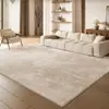 Novo Tapete para Sala de Estar Estilo Wabi-Sabi, Lavável, Limpável, Impermeável, Isolamento Acústico, Sofá, Quarto, Tapete de Chão ao Lado da Cama, Cobertura Completa Grande Área
