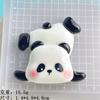 Lindos Accesorios de Resina de Panda de Dibujos Animados Crema DIY Imanes para Refrigerador Funda de Teléfono Accesorios para el Cabello Diadema Colgante Decoración
