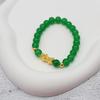 Imitación ágata vietnamita oro verde pulsera valiente damas moda simple pulsera de jade verde puesto de venta de puntos escénicos