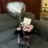 Festival do Meio do Outono, Dia dos Namorados, Buquê de Rosas e Flor de Ameixeira, Presente para Namorada, Melhor Amiga, Presente de Aniversário de Amigo, Presente de Dia dos Namorados