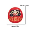 Tianyino Cross-Border se especializa en Parches de Tela de Carpa Bordado Estilo Japonés Monte Fuji, Parches Decorativos de Flor de Cerezo para Bolsos Gato de la Suerte
