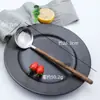 Colher de aço inoxidável 304 atacado estilo japonês asas de frango madeira maciça conjunto de utensílios de cozinha ramen coador público espátula colher para panela quente