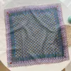 Pañuelo de Cabeza de Algodón y Lino Retro Ins Coreano Pañuelo de Seda Pañuelo Cuadrado Pequeño Pañuelo Delgado de Primavera y Otoño para Mujer Paquete Atado Pañuelo Decorativo para el Cuello