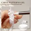 Patrones de Tallado 3D Transfronterizos Pegamento de Tallado Colección Blanco Arte de Uñas Tridimensional Relieve Pegamento de Modelado DIY