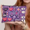 Temu Amazon Transfronterizo Bolsa de Enfermera Bolsa de Cosméticos de Lino Gran Capacidad Almacenamiento Portátil Neceser Bolsa de Medicamentos