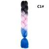 Xuchang Peruca Acessórios de Cabelo Seda de Alta Temperatura Trança Grande Africana Jumbobraid Fibra Química Colorida Montagem Mista Venda Quente Dreadlocks