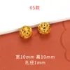 Accesorios de color arena dorado que conservan el color fuerte, joyería DIY, cuentas de flor de oro antiguo, cuentas espaciadoras, pulsera, cuerda para tejer a mano, hilo, cuentas