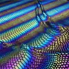 Suministro de Tela de Fibra Química Reflectante de Colores Mágicos Color Reflectante Tela Impresa Color Mágico Gradiente Tela Reflectante Elástica en Cuatro Lados