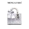 2026 Nuevo Bolso de Mano de Moda Bordado Estilo Lady Diana Versátil Gran Capacidad Hombro Cruzado Tote Bolso de Mujer