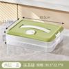 Crisper Transparente para Pastel, Caixa para Pastel Congelado, Caixa de Armazenamento Doméstica de Grau Alimentício para Geladeira, Caixa para Pastel com Tampa