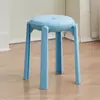 Taburete de Plástico Moderno Sencillo para Mudanza de Casa Espesor Grueso para el Hogar Apilable Duradero Redondo Alto