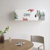 Máquina colgante con cubierta antipolvo para aire acondicionado con todo incluido, cubierta de franela gruesa estampada para aire acondicionado, decoración interior, linda cubierta colgante de dibujos animados
