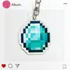 Periférico de Minecraft Llavero de Minecraft Tótem de No Muerto Manzana Dorada Encantada Colgante Acrílico Venta al por Mayor