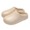 Pantuflas de Algodón Impermeables para Mujer en Otoño e Invierno Nuevo Estilo para Parejas para Usar en Casa y Afuera Suela Gruesa Antideslizante Eva Forradas de Felpa para Mantener el Calor Birkenstock Hombre