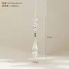 Decorações de Natal para Novos Produtos Transfronteiriços Fio Acrílico Transparente para Pendurar Decoração de Árvore de Natal Pingente Pingente de Floco de Neve
