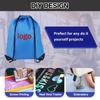 Bolsa Oxford lisa con cordón ajustable, disponible en color liso. Ideal para maratón, almacenamiento y deportes de montaña.