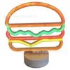 Nueva Luz de Neón LED de Hamburguesa para Escritorio, Luz Ambiental de Moda para Habitación, Dormitorio, Sala de Estar, Luz Nocturna, Luz Decorativa