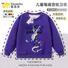 Moletom Infantil Rayquaza Kyolat Pokémon Primavera e Outono Novo Top Infantil Moletom Lâmina Flamejante Fantasma
