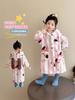 Pijama de Niña Invierno 2025 Nuevo Dibujos Animados Bebé Forro Polar Cálido Pijama Moda Otoño e Invierno Ropa de Casa para Niños