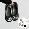 Mismo Estilo Xiaohongshu Gama Alta Fuegos Artificiales Corazón de Diamante Brillante Dijes para Zapatos DIY Lazo de Pedrería Hebilla para Agujero de Zapato Accesorios Venta al por Mayor