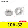 Tuercas hexagonales externas de acero inoxidable 304 M1.6~M30 en stock Tuercas hexagonales estándar alemán Din934 Venta al por mayor de fábrica