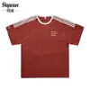 Camiseta de Manga Corta Fresca de Seda Helada con Diseño Estéreo de Verano para Hombre, Holgada, Talla Grande, Casual, Transpirable, Cuello Redondo, Manga Media