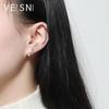 Brincos de Borboleta em Prata de Lei s925 Brincos de Diamante Mori Femininos Simétricos Estilo Japonês e Coreano Joia de Orelha Simples